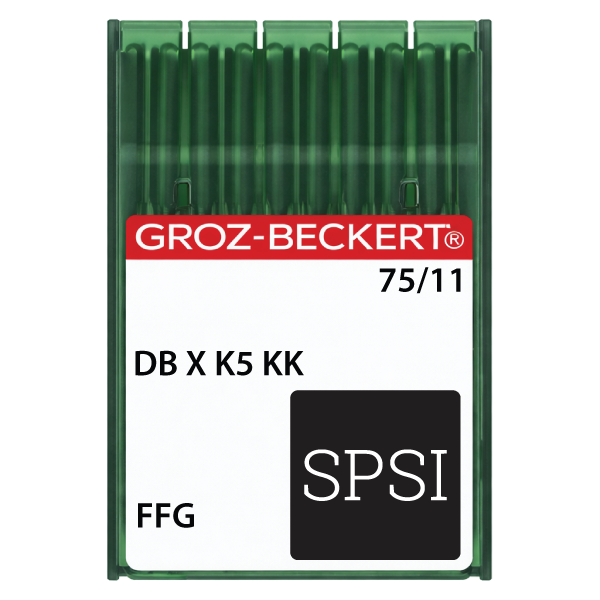 Groz-Beckert DBXK5 KK 75/11 FFG - Light Ball Point - Large Eye - Short Shank 100ct Needle
