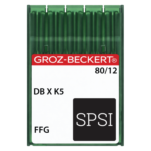 Groz-Beckert DBXK5 80/12 FFG - Light Ball Point - Large Eye - 100ct Needles