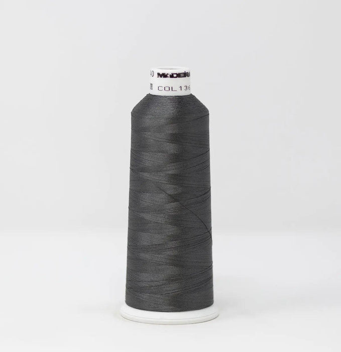 Madeira Rayon 1361 Moody Gray Embroidery Thread 5500 Yards