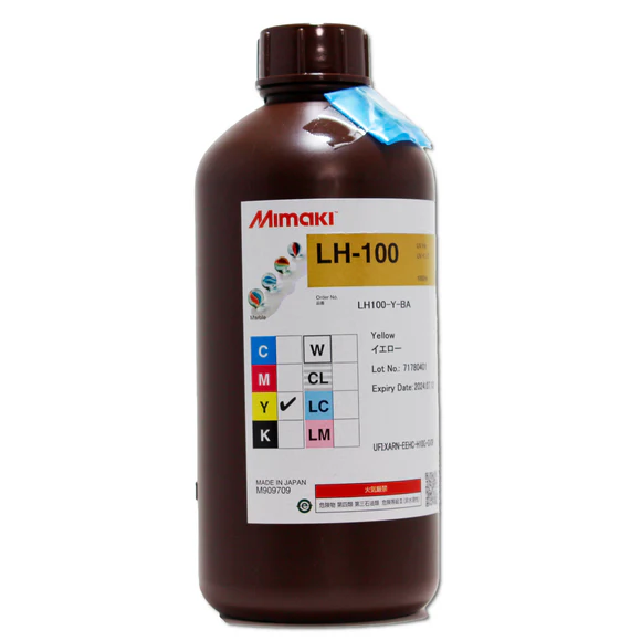 Mimaki LH-100 Yellow UV Curable Ink - 1 Liter