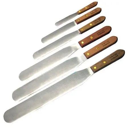 Metal Spatula Wooden Handle-Length 4"